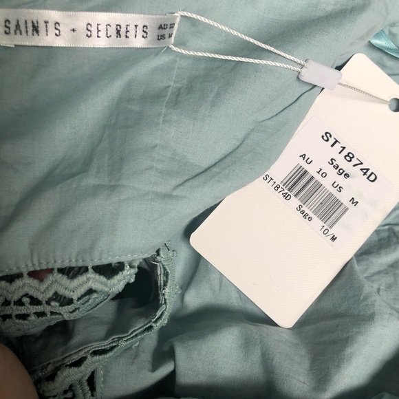 SOLD Hello Molly 🌸 Sunset Sahara Sage Dress - Picture 8 of 9